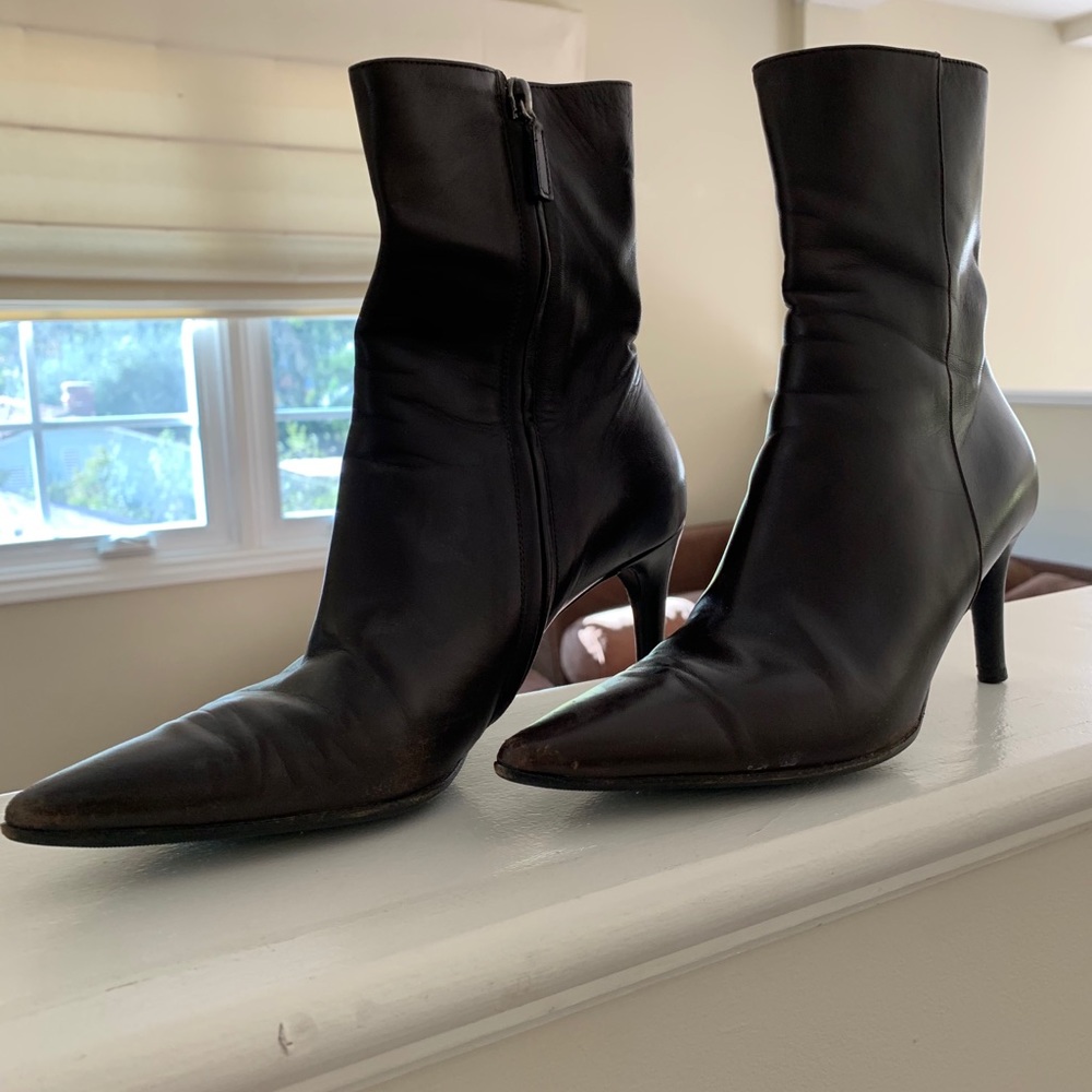 Leather boots